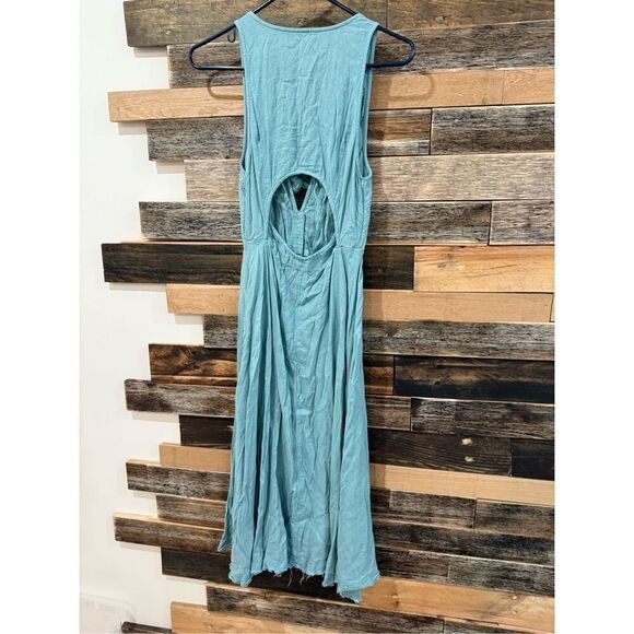 Free people cotton blend midi dress size S - Picture 2 of 9